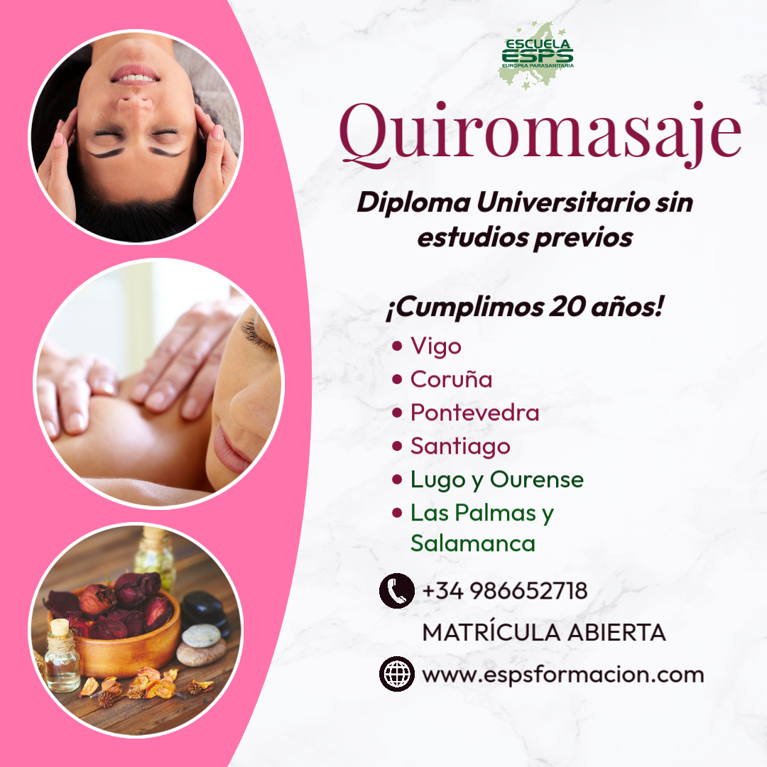 curso de quiromasaje universitario